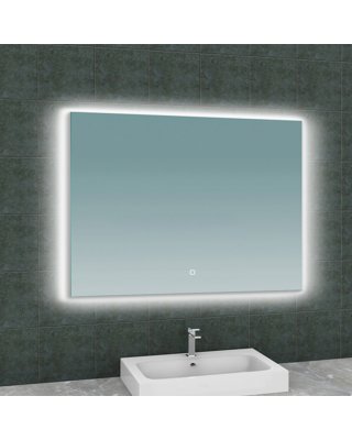 Soul spiegel rechthoek met LED, dimbaar en spiegelverwarming 38.4185