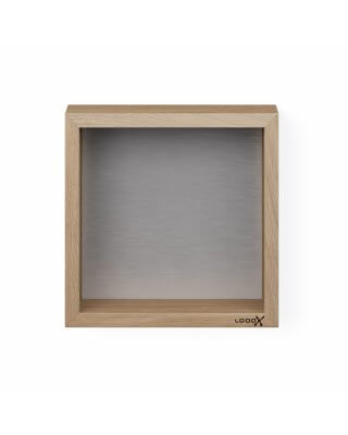 LoooX Wooden Box 30 cm old grey / geb. rvs - WBOX30RVS 